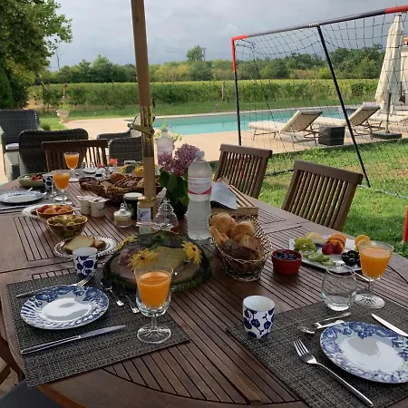 D'hotes Et Table D'hotes Domaine De La Terrasse Sas Et Anda Montauban 住宿加早餐酒店 Lacourt-Saint-Pierre